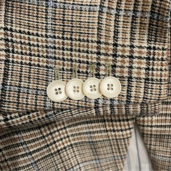 Veronica Beard Orchid brown houndstooth jacket size 10 - Picture 6 of 16